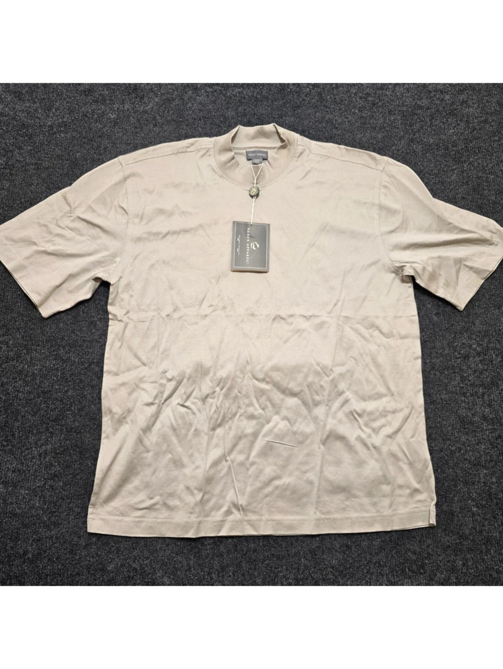 NWT Nexus Apparel Velocity Mock Neck Jersey T-Shirt Sandstone Men’s Medium M